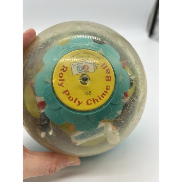 Vintage 1966 Fisher Price #165 Roly Poly Chime Ball - Picture 10 of 10